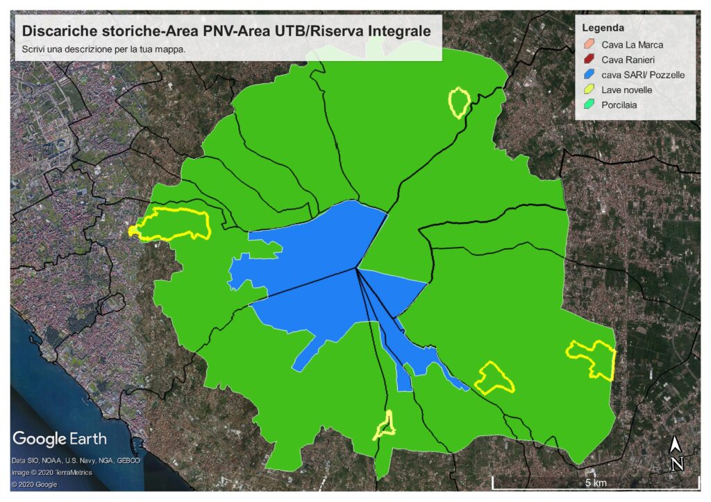 Discariche storiche Area PNV Area UTB Riserva Integrale - CAI Tutela Ambiente Montano Campania