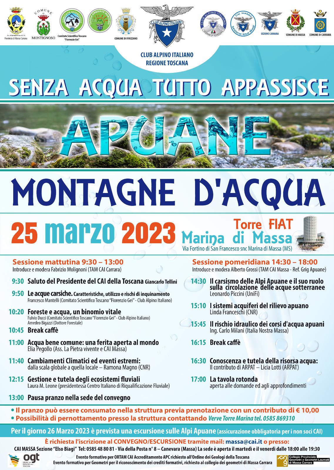 locandina aggiornata convegno acque apuane