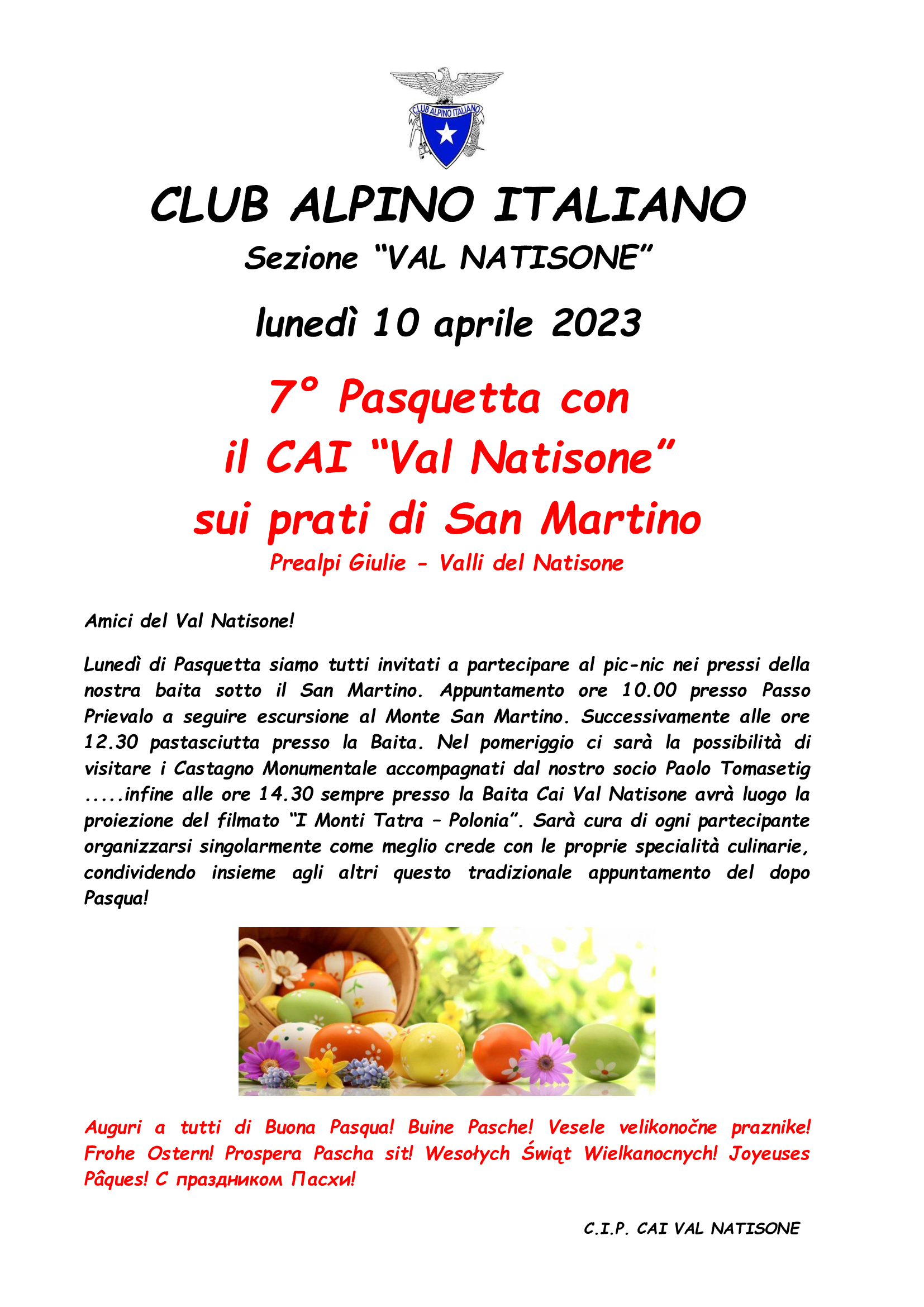 Pasquetta 2023