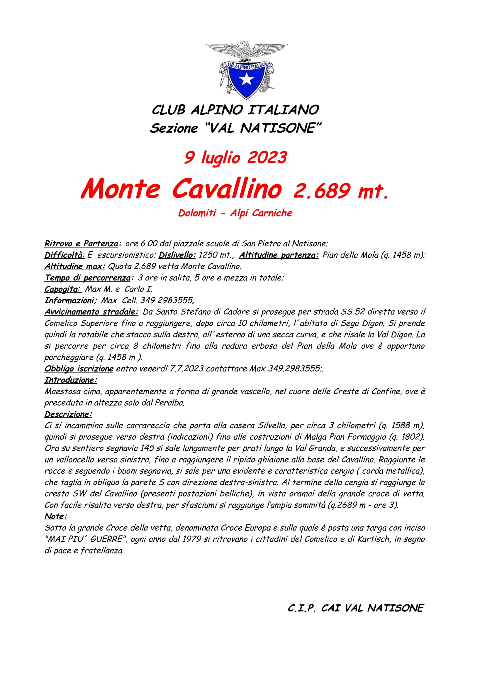 Monte Cavallino 1