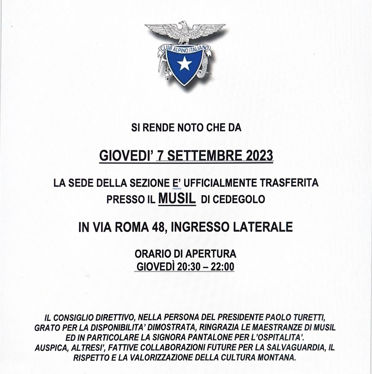 avviso sede