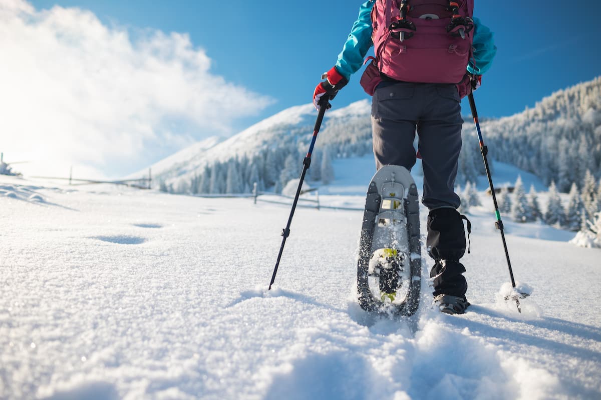 ciaspolata sulla neve
