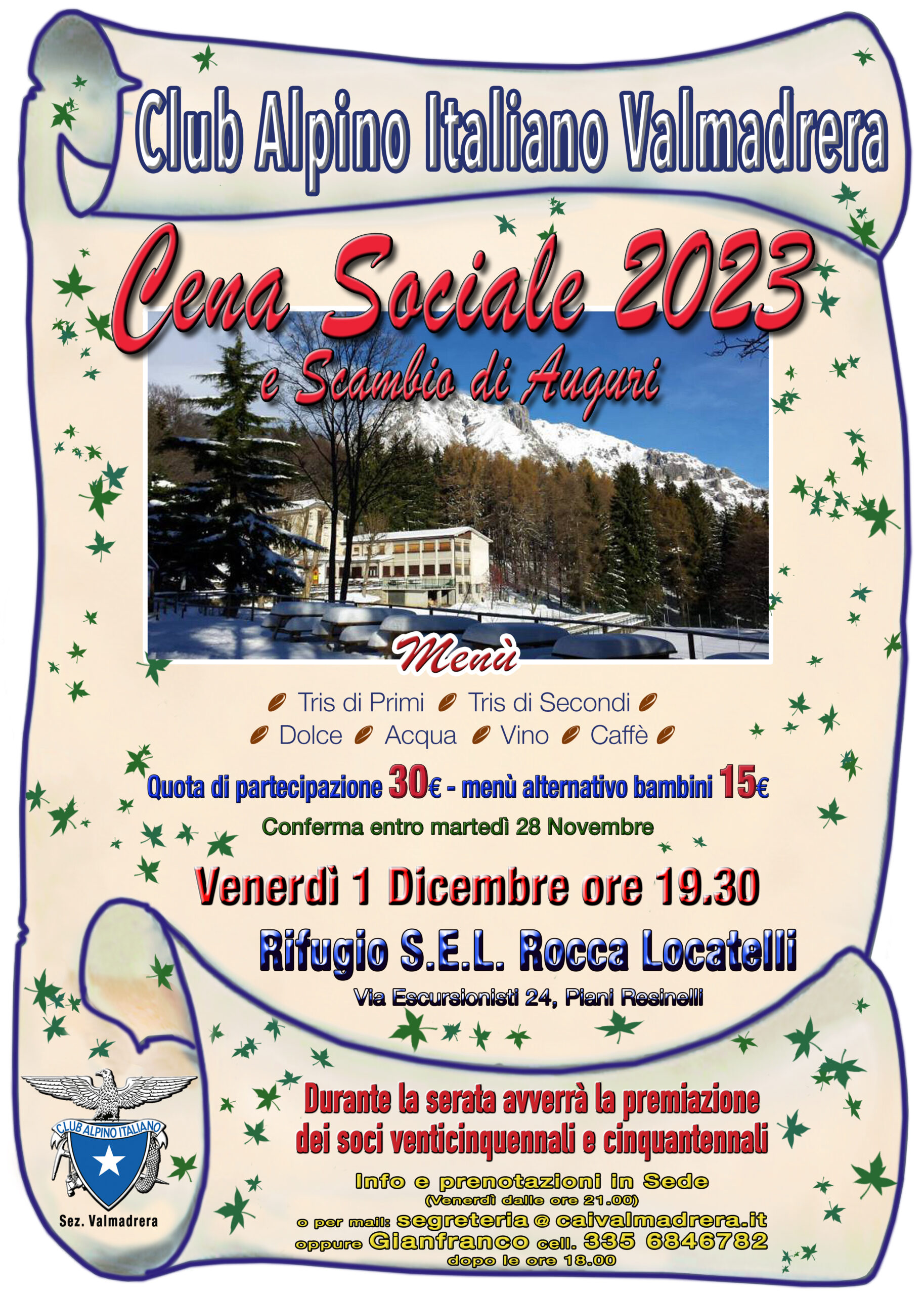 CAI CenaSociale 23