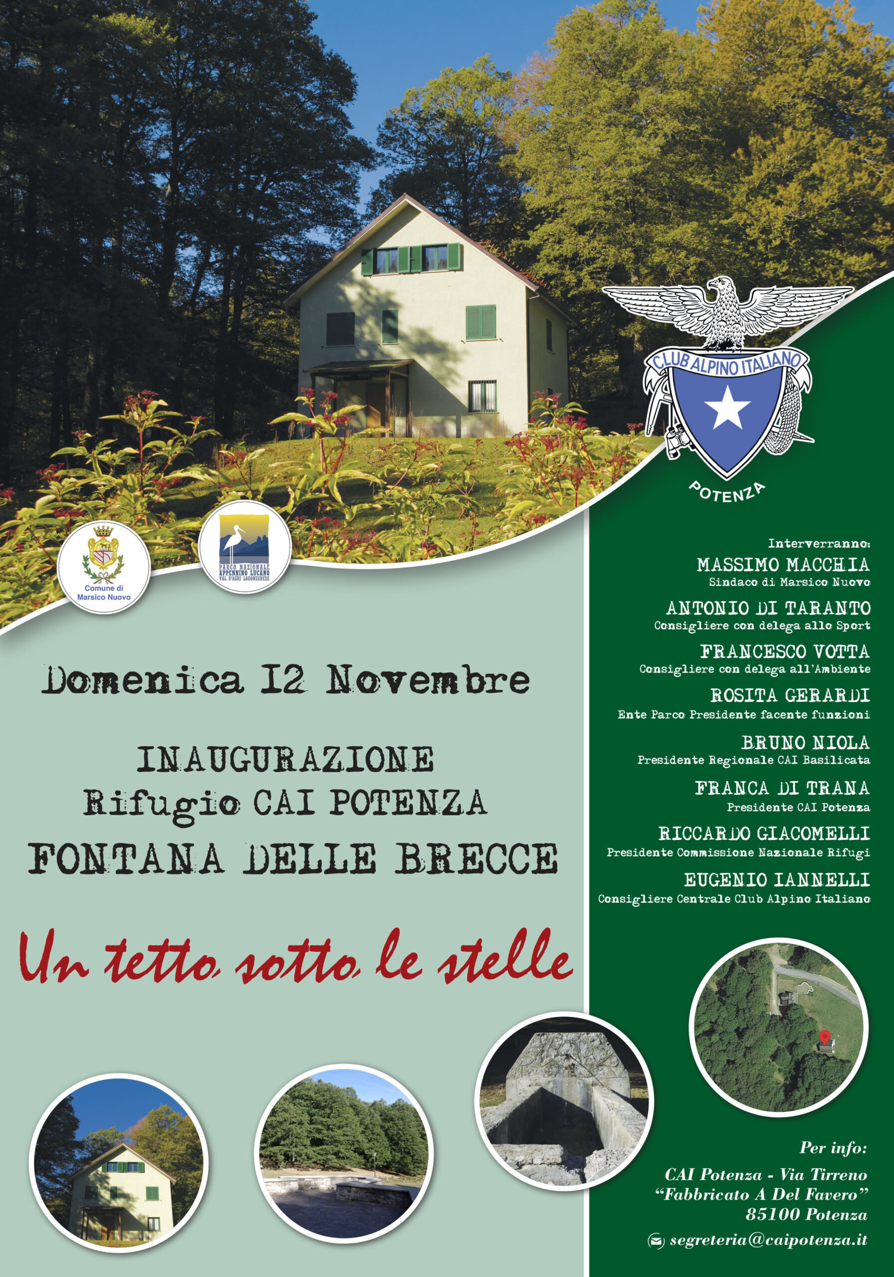 Manifesto 70x100 CAI inaugurazione rifugio.