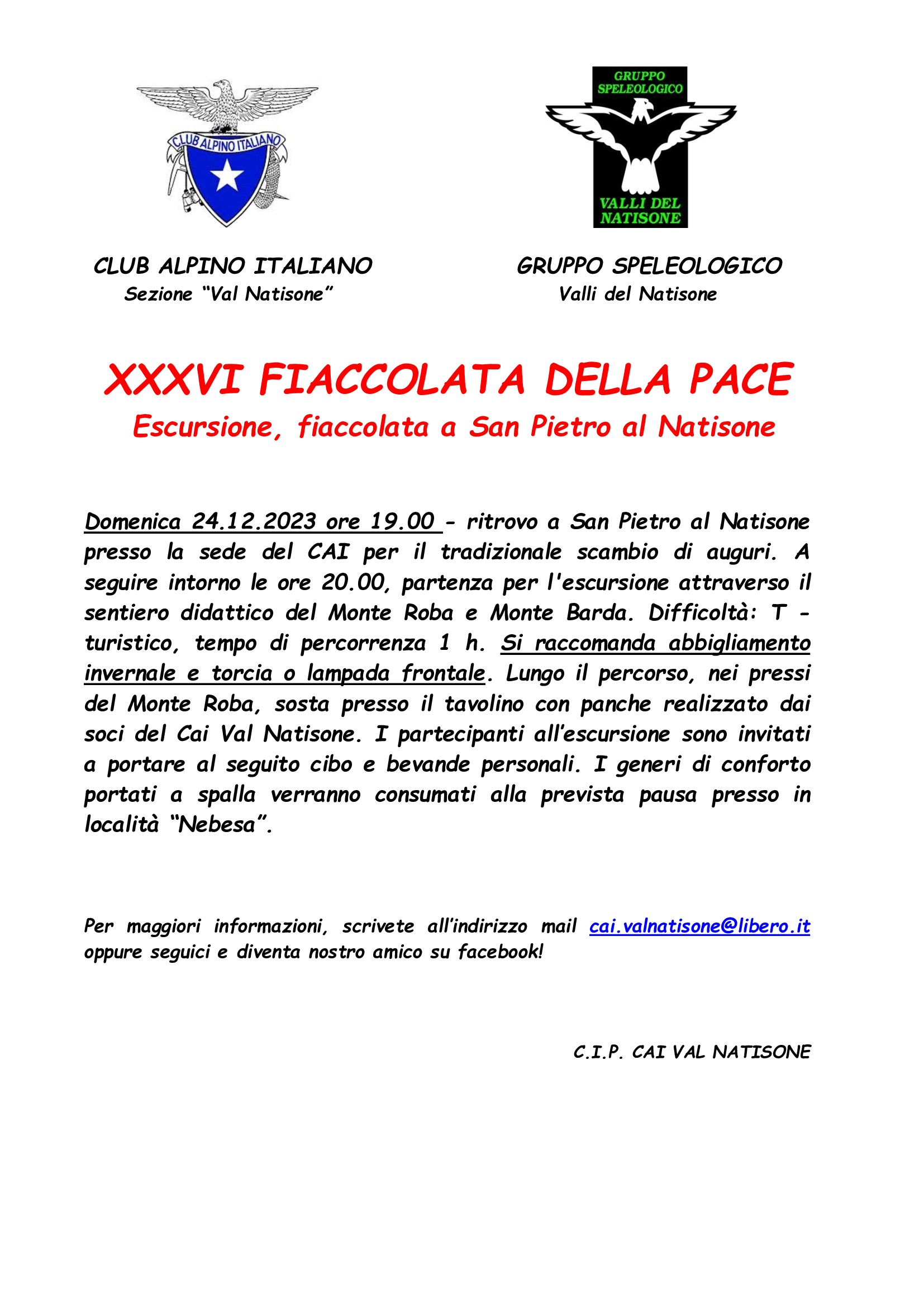 Escursione Natale 2023 1