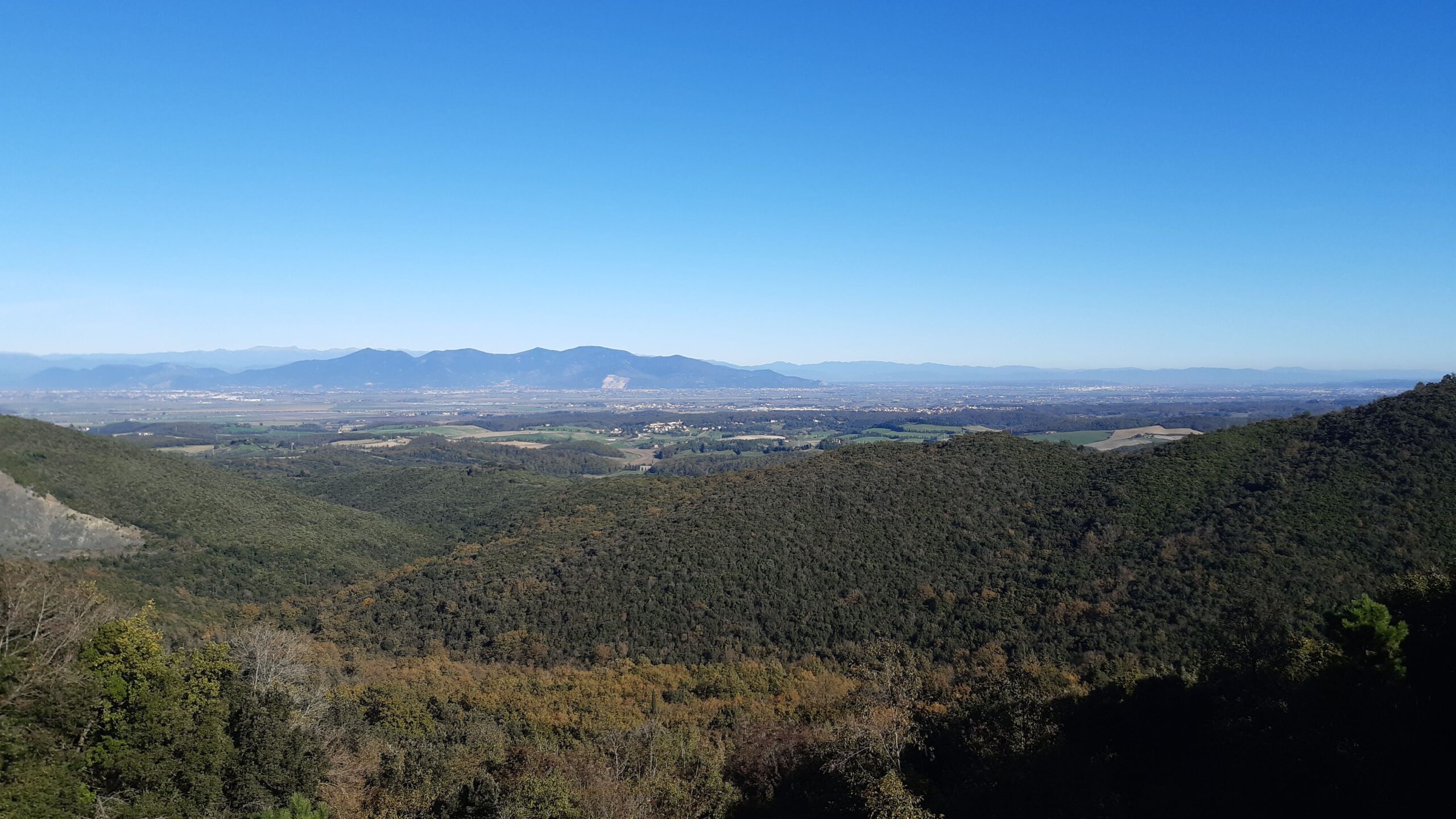 Vista sulla piana di Pisa e Monti Pisani