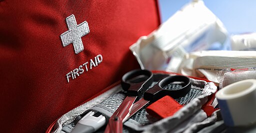 A first aid kit