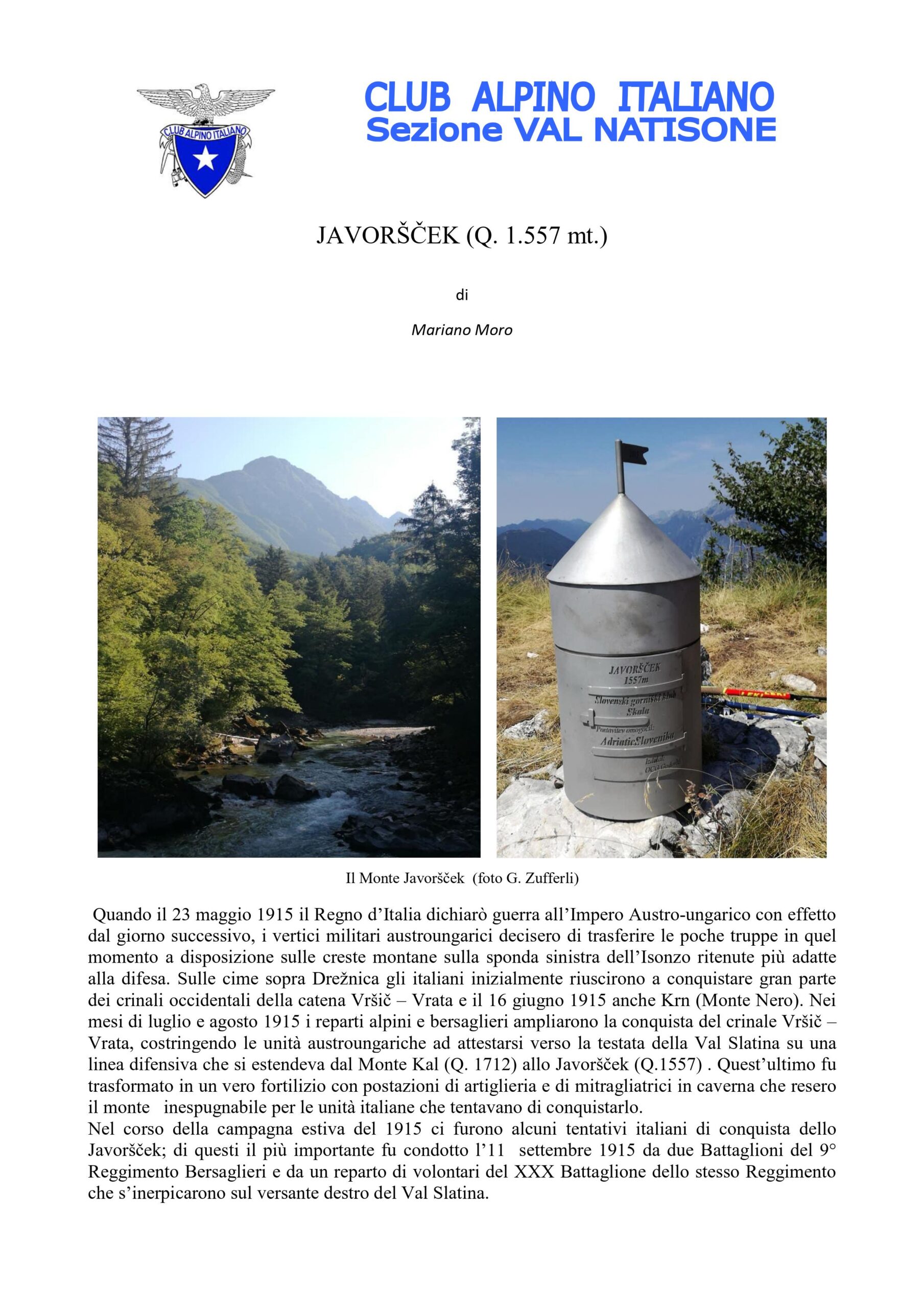 JAVORSCEK NOTA STORICA immagini 1