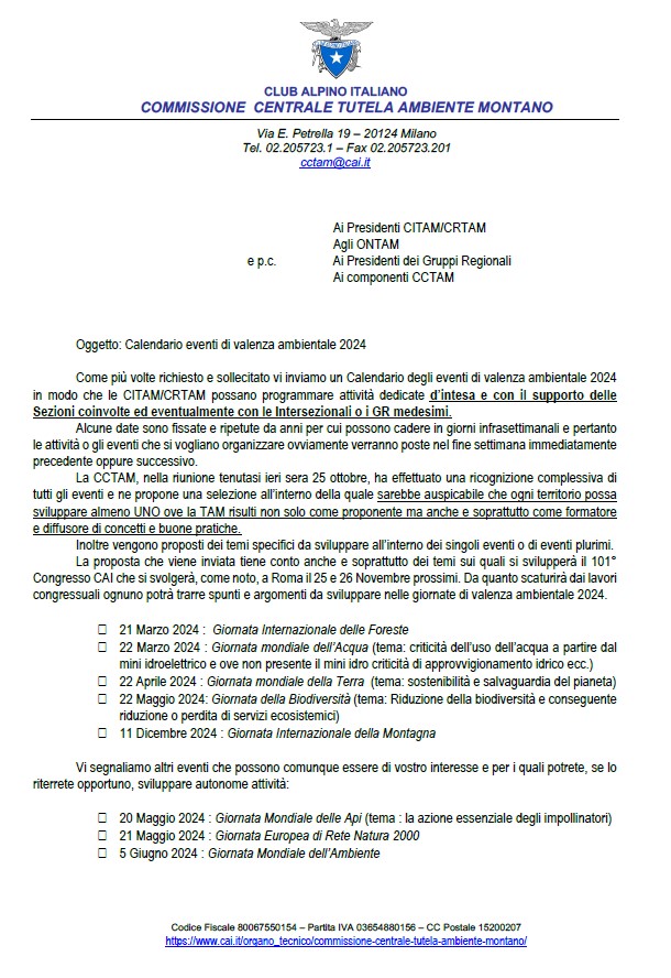 commissione centrale 2024