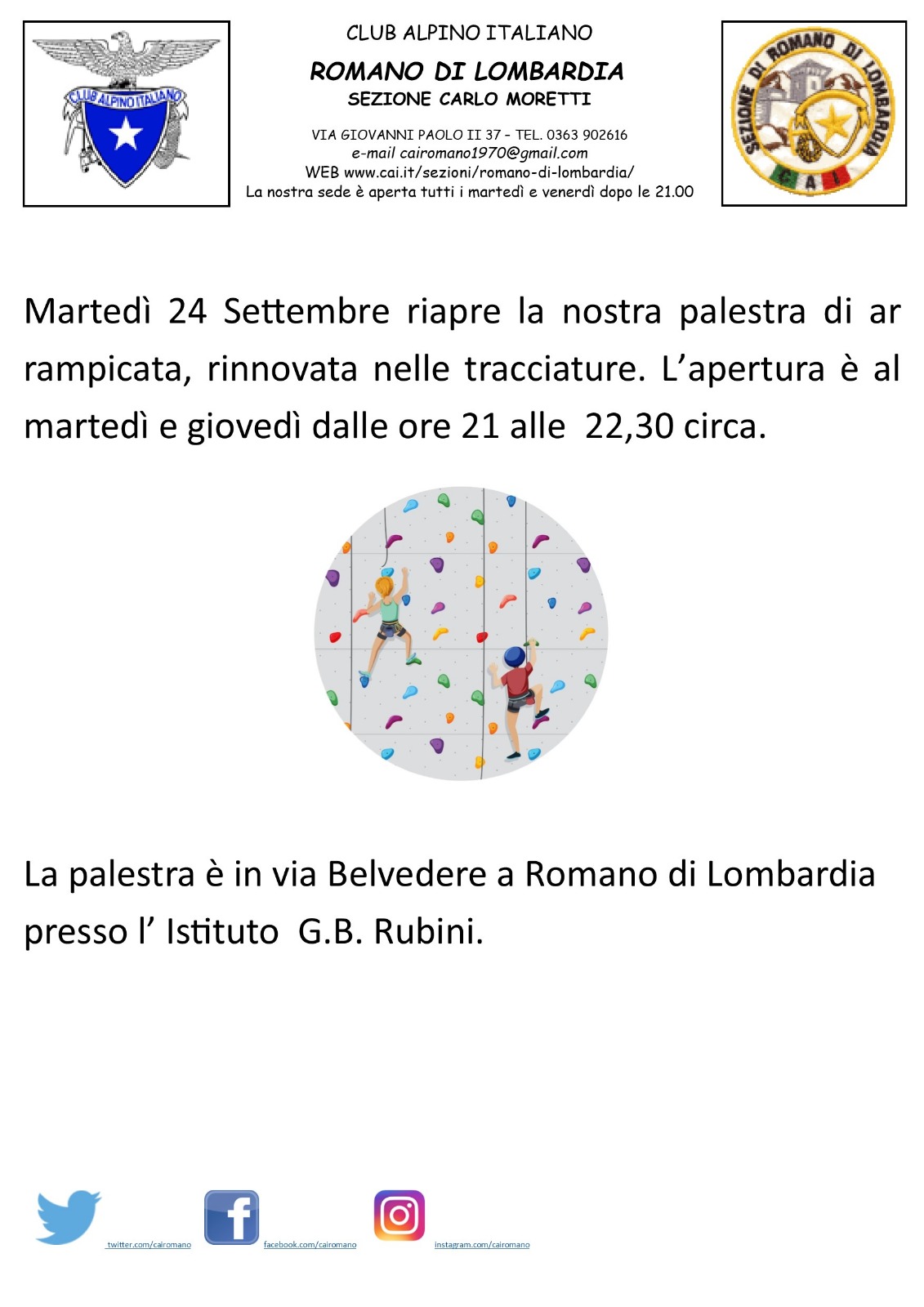 2024 09 24 riapertura palestra